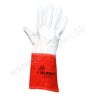 Guantes de soldadura de cuero de vaca, piel de cabra, tig, argón - Product Image 5