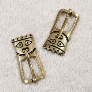 HAVALL Boucle de ceinture Spatmittelalter médiévale en laiton noir finition cuivre durable TT-1180 avec remplissage en cuivre durable - Product Image 1