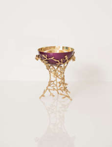 White & Gold Designer Bols en métal en gros et support de gâteau et pichet/Bols de vaisselle de luxe en métal en gros - Product Image 5