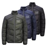 Chaqueta Bomber Casual de Invierno para Hombre, 100% Poliéster, Delgada, Transpirable, Acolchada, Talla Grande, con Cierre, Tejida, Impermeable, para Uso Diario
