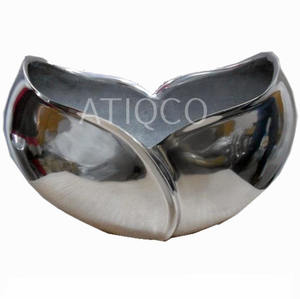 Florero de suelo de Metal de aluminio con flores florales de estilo costero, nuevo punzón, acento Interior decorativo, hermosa decoración del hogar - Product Image 1