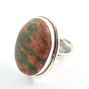 925 plata esterlina multicolor mosaico jaspe piedra única anillo de moda para niñas eternidad vermeil mujeres anillos de moda - Product Image 3