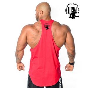 เสื้อกล้ามออกกำลังกายผู้ชายไซส์ใหญ่ UNIQUE GYM WEAR ผลิตจากผ้าฝ้ายรักษ์โลก แห้งเร็ว ไม่เป็นขุย ระบายอากาศได้ดี พิมพ์ลายด้านหน้า - Product Image 5