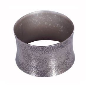 Anneau de serviette moderne en métal écologique avec placage en étain pour mariage et fête – En stock - Product Image 3