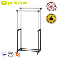 Porte-manteau moderne en métal avec étagère à chaussures, support de rangement portable pour vêtements, pour chambre à coucher et salon