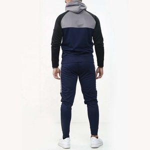 PIHA SPORTS Men's Full Tracksuits Tricot Jogging Bottoms Gym Sweat Suits Hooded Full <b>Zip</b> Sport Jacket Pant Polyester/Cotton 2 1 - Product Image 5