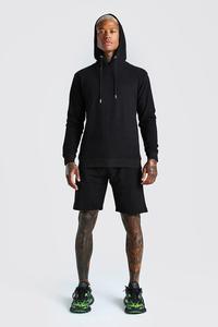 Ensemble de survêtement jogging oversize pour homme grande taille, séchage rapide, 100% polyester, imprimé décontracté d'été, motif uni - Product Image 4
