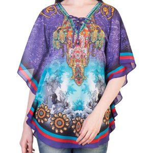 Élégant Dames Caftan Robes À La Mode Nouvelle Robe Imprimée À La Mode Broderie Lourde Élégant Court Abayas Hijabs Demi Manches Décontracté - Product Image 2