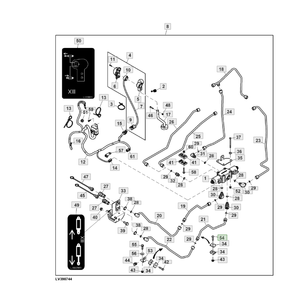 Pièce de rechange pour tracteur JD johdeere, numéro de vis 19M7288 - Product Image 1