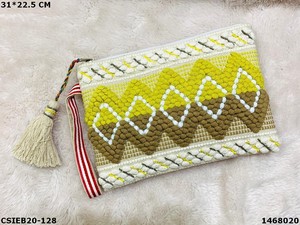 กระเป๋าผ้าคอตตอน Dari นักออกแบบทำมือหลากสีมีสไตล์สำหรับสุภาพสตรีใช้ตอนเย็นทุกวัน - Product Image 4