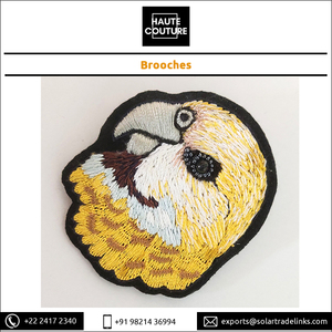 Broches personnalisées de marque, dernières créations de designers, faites à la main, perles Lovebirds de 6,5 cm, pour femmes/dames - Product Image 3