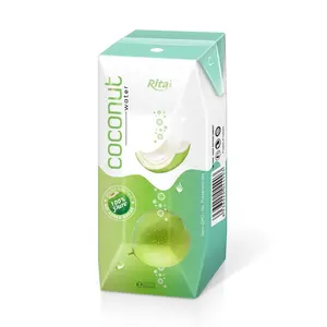 Eau de coco 200 ml Boîte en papier Haute qualité Fournisseur de boissons non alcoolisées du Vietnam Rita OEM - Product Image 1