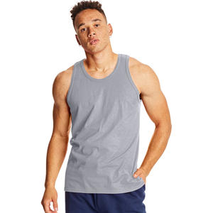 Camisetas sin mangas para hombre, ropa deportiva informal, 100% algodón, tela con logotipo personalizado impreso/bordado, producto barato de alta calidad, último 2022 - Product Image 5