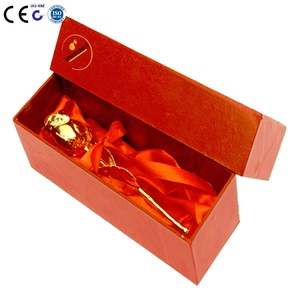 ดอกกุหลาบประดิษฐ์ชุบทองทำด้วยมือคุณภาพสูงดอกกุหลาบ24K สำหรับให้เป็นของขวัญและตกแต่ง - Product Image 3