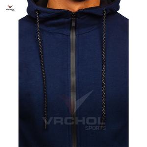 Sweat à capuche d'usine personnalisé pour hommes Delta-Sigma-Theta Fashion Full-Zip Fleece avec motif solide en coton et poches avec logo Plus Size - Product Image 4