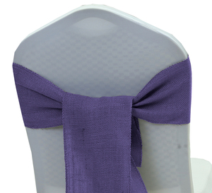 Fajas para sillas de arpillera de la mejor calidad, lazos para bodas y eventos, suministros de decoración para fiestas, funda para silla, lazo - Product Image 5
