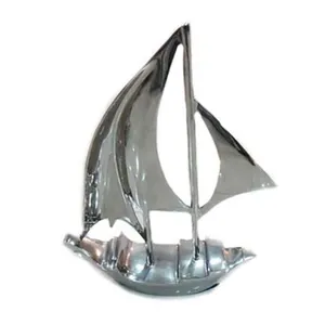 金属船模型游艇航海装饰微型船