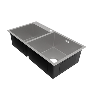 Under Mount เท่ากันอ่างล้างจานทรงสี่เหลี่ยม,ทำมือทรงชามคู่ผลิตในเวียดนาม - Product Image 5