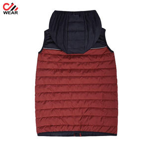 Chaleco con capucha para hombre, con cremallera completa, ligero, acolchado, de burbuja, con servicio OEM - Product Image 4