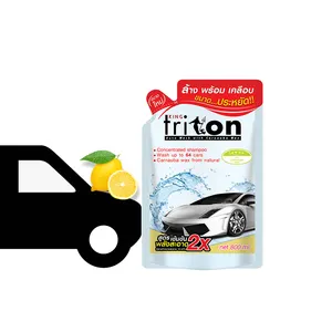 No.1 araç bakım tayland toptan fiyat kral Triton etkili araba şampuanı 2in1 yıkama ve balmumu 800ml (dolum) limon kokusu
