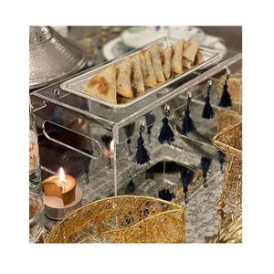 Designer Aluminium Hammered Sweet Serving Stand Large Size Round Shape Sweet Stand <b>Box</b> From Manufacture in India - Product Image 6