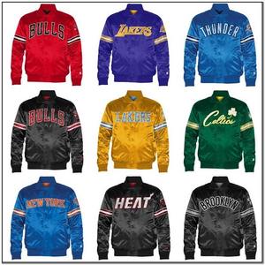 Chaqueta de moda personalizada para hombre, Cazadora bomber de satén con cuello de béisbol y cremallera de color sólido, Primavera, nueva - Product Image 6