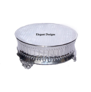 ขาตั้งโลหะทรงกลมทำด้วยมือเครื่องมือทำเค้กจากแฟนซีแบบดั้งเดิมของอินเดีย - Product Image 5