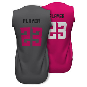 Uniforme de baloncesto personalizado OEM de poliéster, estilo estadounidense, 100% cosido, de alta calidad, reversible, para mujer. - Product Image 3