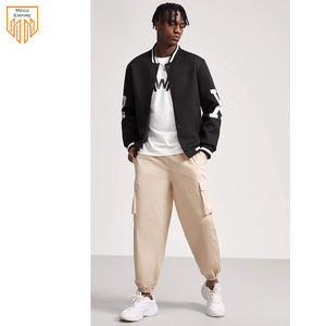 Chaqueta universitaria de nailon de alta calidad para hombre, cuello alto hecho a medida con parches bordados de chenilla para invierno - Product Image 6