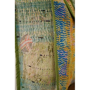 Grand sac fourre-tout réversible en coton indien imprimé à la main à fleurs multicolores pour femmes - Product Image 2