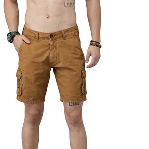 Pantalones cortos de verano para hombre, estilo urbano, 4 bolsillos, vaqueros de algodón, pantalones cortos cargo con bolsillos laterales y traseros. - Product Image 1