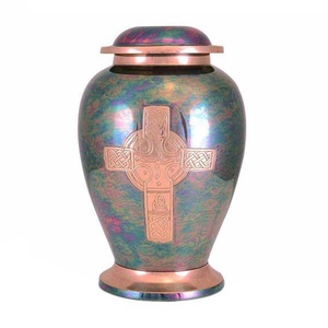 Exclusive American Eco-Friendly Brass Urn Customizable Designs for Hotel Restaurant Decorative <b>Tabletop</b> Use Reasonable Price - Product Image 1