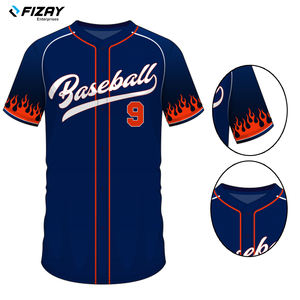Fizay เครื่องแบบเบสบอลและซอฟต์บอลชุดเสื้อผ้าสำหรับผู้ชายพิมพ์ซับลิเมชันตามสั่ง - Product Image 6