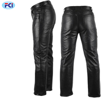 Herren Business Slim Fit Stretchy Schwarz Kunstleder hose Männlich Elastisch Enge Hose PU Leder Glänzende Hose
