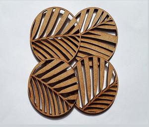 Tasse de caboteur de couleur marron en bois et ensemble de caboteur en verre avec support de caboteur pour dessus de table et ustensiles de cuisine - Product Image 6