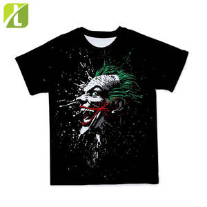 Camiseta con estampado de payaso escalofriante 3D para hombre, camiseta informal de moda, cuello redondo versátil con personalidad, se puede personalizar, 2021 - Product Image 3