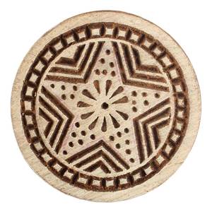 Nuevos bloques de impresión de madera hechos a mano artesanía marrón textil Saree tela lienzo sello indio en línea nuevo diseño última tela - Product Image 1