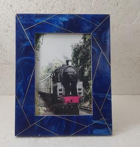 Wedding Picture <b>Frame</b> Copper Design Blue Resin <b>Photo</b> <b>Frame</b> Picture <b>Photo</b> Vintage <b>Floating</b> <b>Photo</b> Wall Decor Resin <b>Frame</b> - Product Image 4