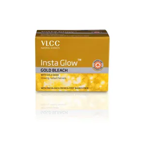VLCC Insta辉光金色漂白剂-发光，辐射公平，散装护肤品供应商印度。