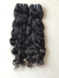 Extensión de cabello humano de onda de agua de templo alineada con cutícula virgen Remy brasileño sin procesar recto rizado natural frente de encaje - Product Image 3