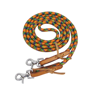 Accessoire équestre de cheval personnalisable-Rênes durables Logo de marque unique imprimé fabricant indien disponible différentes tailles - Product Image 1