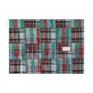 ผ้ายืดสีฟ้าลายตารางหมากรุกผ้าแบบเย็บปะติดปะต่อกันน้ำหนักเบาสำหรับเสื้อที่คลุมผ้าม่านสำหรับเสื้อผ้าเด็กผู้ชาย - Product Image 2