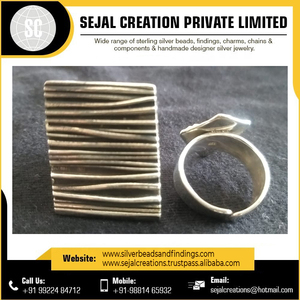Bague en argent tribal sterling 925 Taille personnalisée Bijoux de mariage et d'anniversaire pour hommes avec incrustation de coquillages d'Inde - Product Image 6
