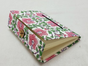 Diarios de papel hechos a mano con estampado de pantalla de seda, cordón de botones, hechos con papeles de algodón - Product Image 4