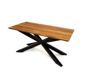 โต๊ะทานอาหารขอบไม้แบบสดเฟอร์นิเจอร์คลาสสิกทันสมัยขาโลหะดีไซน์เรียบง่ายโต๊ะอาหารร้านอาหารและคาเฟ่ - Product Image 3