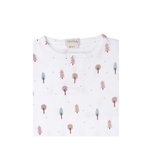 Cotton Knitted Unisex Romper Bamboo Fabric Sleepsuit for 0-3 Months Baby Boys Custom Print With OEM Logo for Spring Autumn - Product Image 5