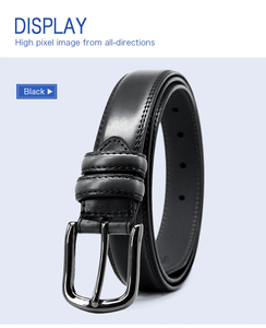 Jeans เข็มขัดหนังแท้สำหรับผู้ชาย,เข็มขัดดีไซน์เนอร์สำหรับผู้ชายหัวเข็มพร้อมสายหนังชุดนักธุรกิจชาย - Product Image 4