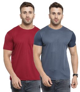 เสื้อยืดคอกลมแขนยาวผู้ชาย ผ้าโพลีเอสเตอร์ ทรงลำลอง ซักแบบไบโอวอช - Product Image 1