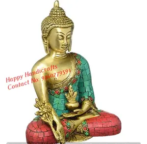 Handicrafts handmade colorful thai buddha statue