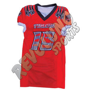 Uniforme de fútbol americano Nombre del equipo personalizado Diseño de logotipo Libre Popular Transpirable Peso ligero Tela de calidad premium - Product Image 2